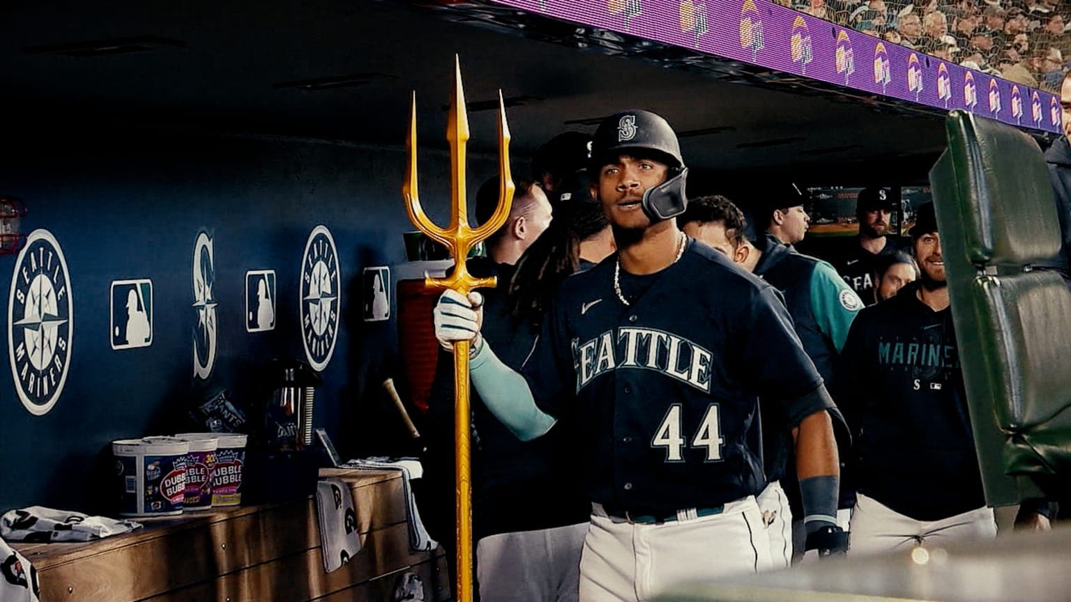 Lifting the trident, but make sure Bryce Miller is on the hill!