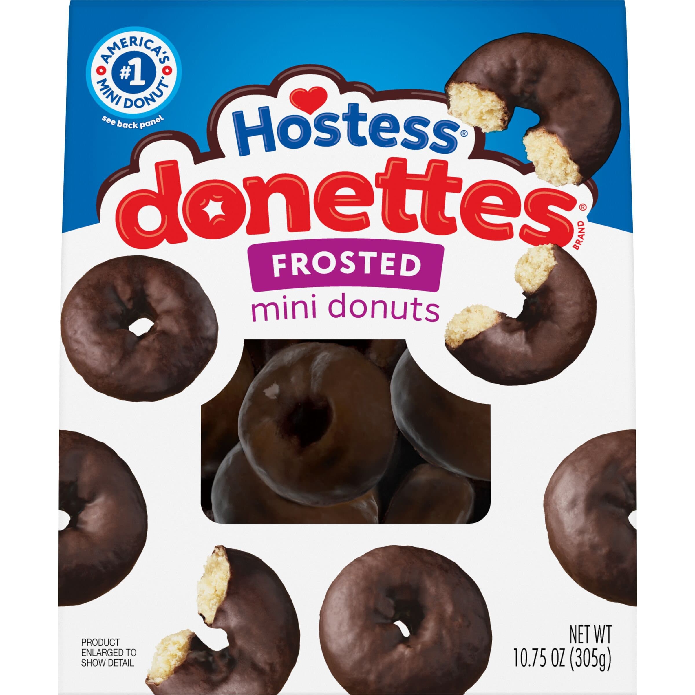 Hostess mini frosted chocolate donuts ... breakfast of champions!